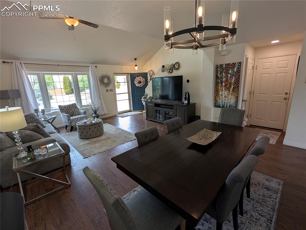Image 6 of 30: dining and living room