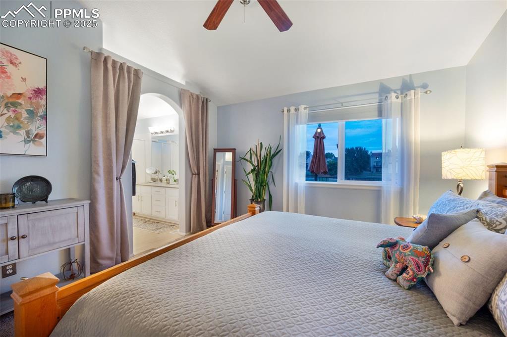 Image 18 of 49: Bedroom featuring ceiling fan