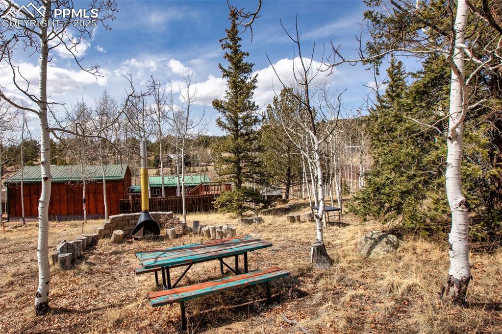 Image 22 of 38: Outdoor fire pit and seating 