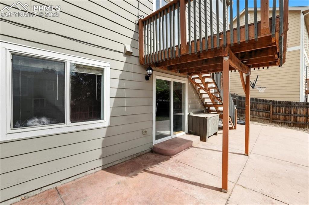 Image 35 of 44: Stamped patio.