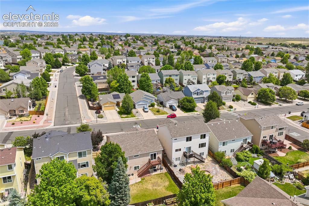 Image 35 of 45: Residential neighborhood featuring detached homes with varied architectural