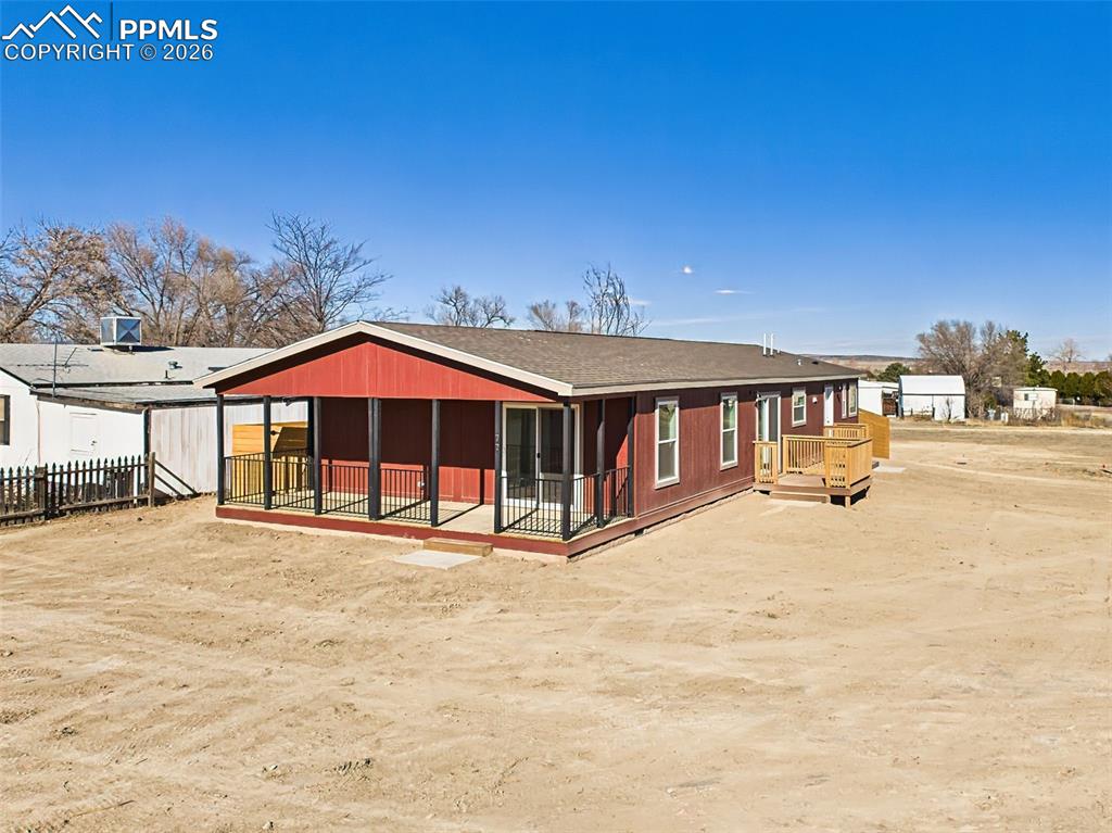 Caption: Set at the end of a cul-de-sac, this newly constructed home enjoys a private lot with expansive open