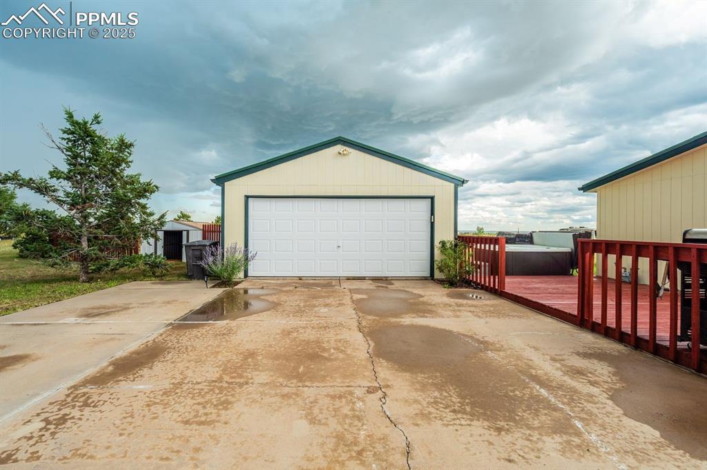Image 32 of 43: View of detached garage