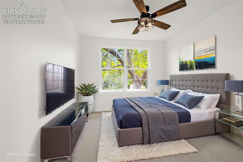 Image 20 of 48: Virtually Staged Upper Level Bedroom