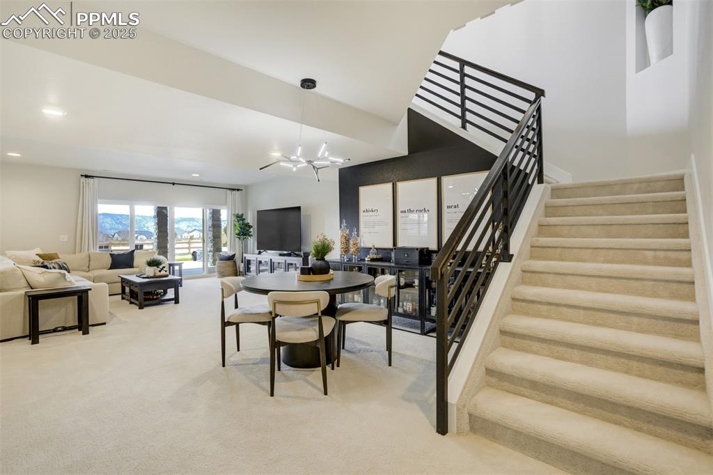 Image 26 of 47: Spacious walkout basement with 9ft ceilings