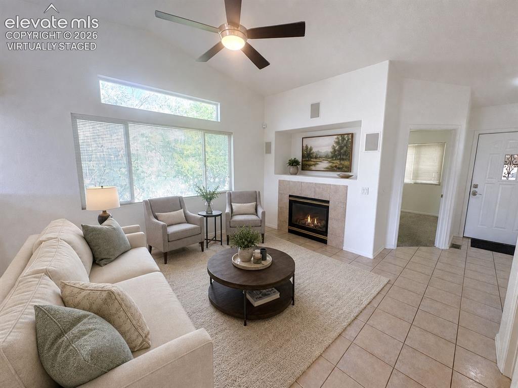Image 9 of 36: Living room - virtually staged