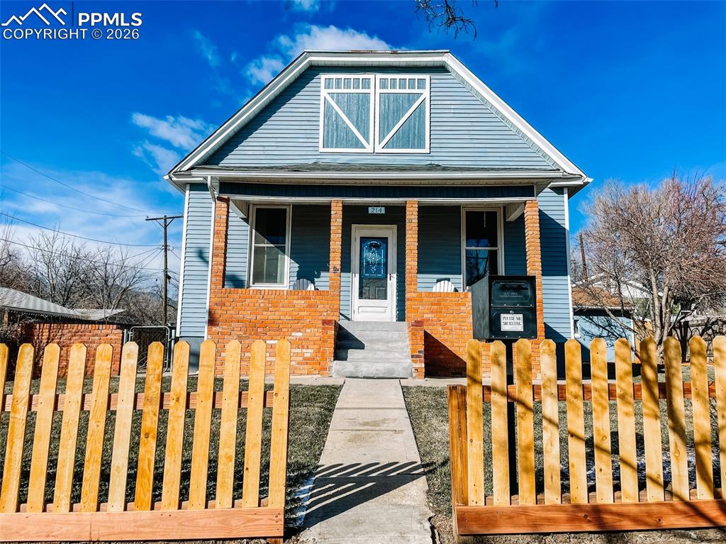 Caption: Front of Structure