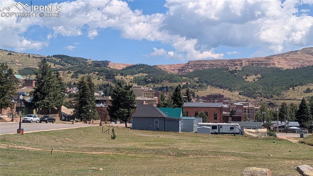 Image 5 of 9: Views of downtown Cripple Creek from the land