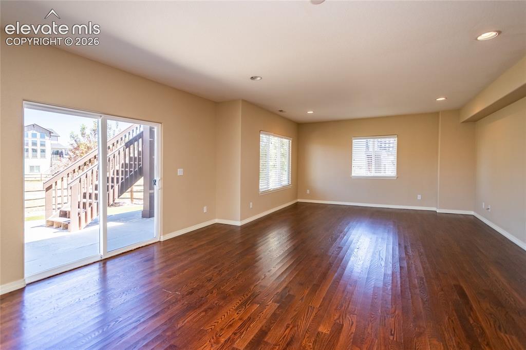 Image 31 of 49: Walkout family room