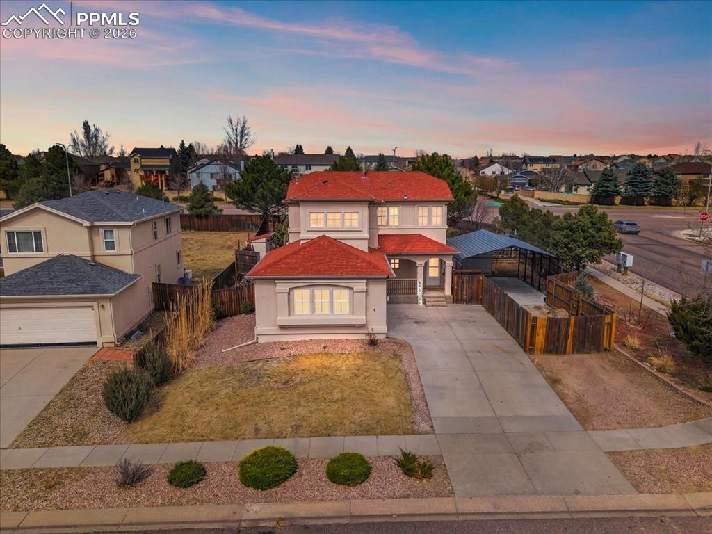 Caption: Front of Structure