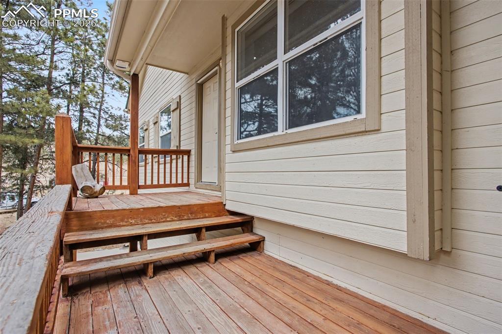 Image 6 of 49: View of wooden deck