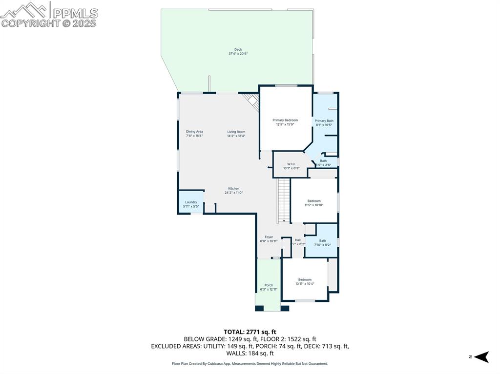 Image 36 of 38: main level floor plan