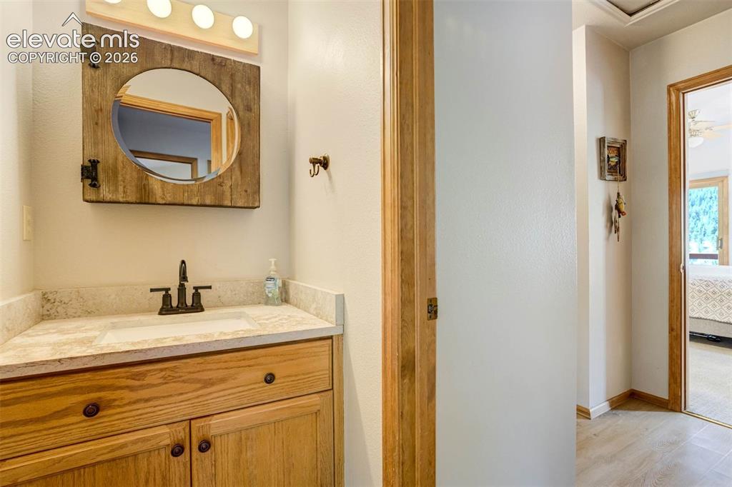 Image 22 of 43: Vanity for the BR/Bunkroom-Upstairs