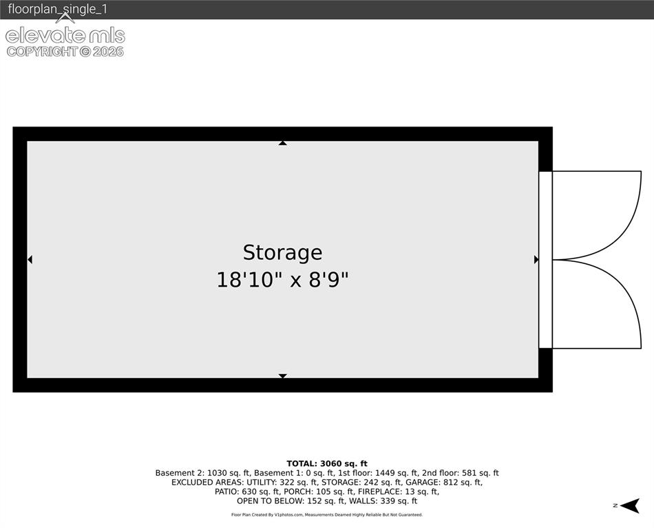 Image 49 of 50: Shed also includes a storage loft.