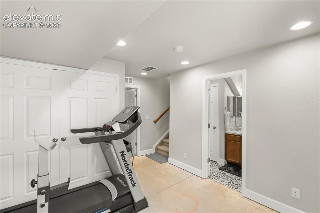 Image 21 of 34: Basement family room