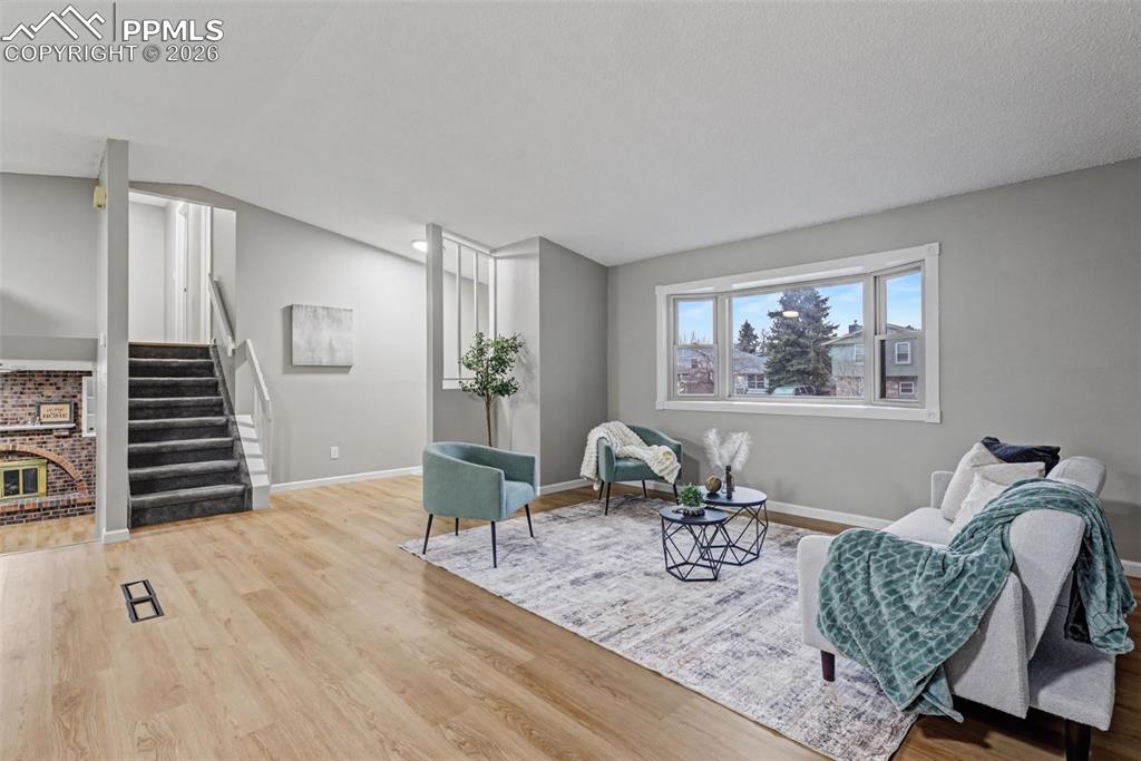 Image 3 of 28: Large living room windows