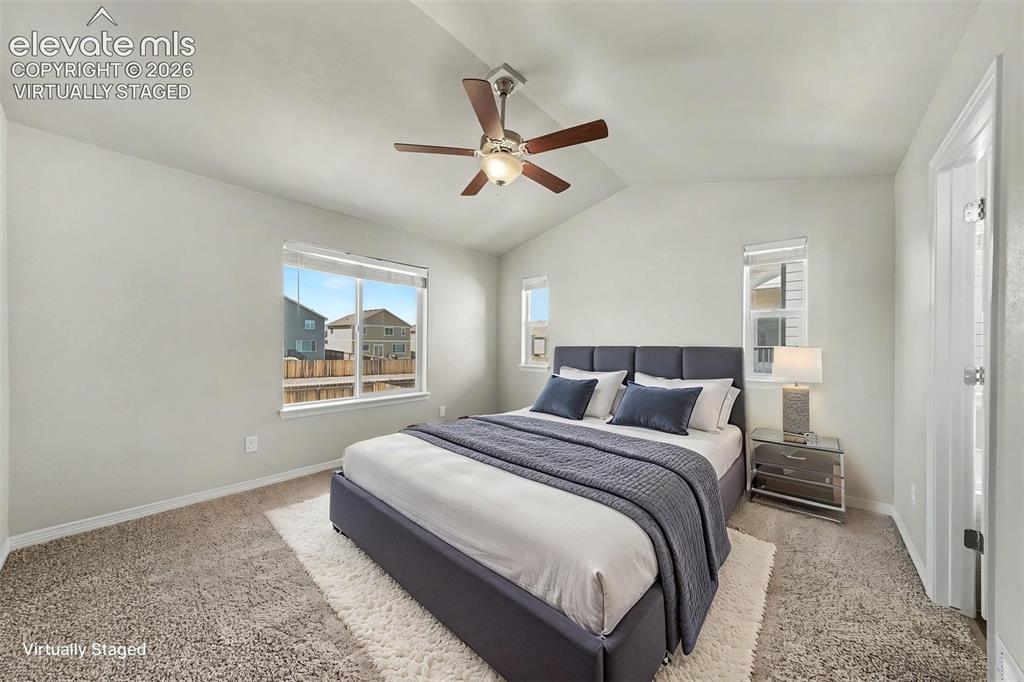 Image 16 of 43: Primary Bedroom Suite. Virtually Staged
