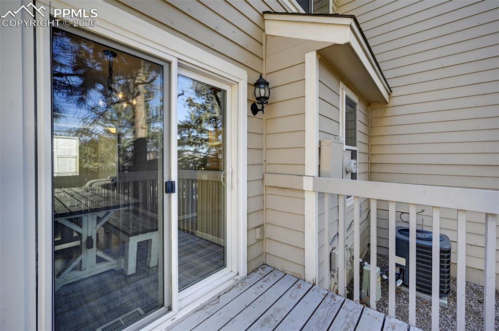 Image 14 of 31: View into the Dining Area from the backyard deck.