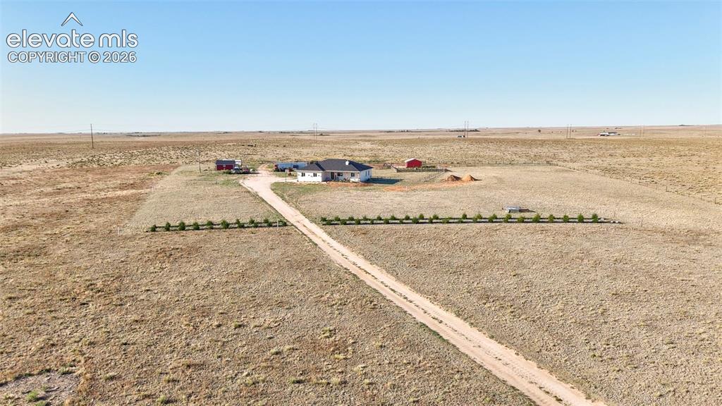 Image 46 of 50: Aerial View of Front of Home