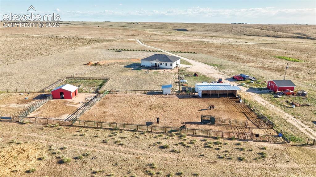 Image 48 of 50: Aerial View of Back of Home
