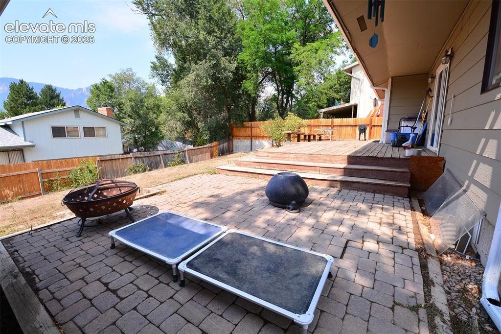 Image 23 of 24: Patio/Deck in back yard