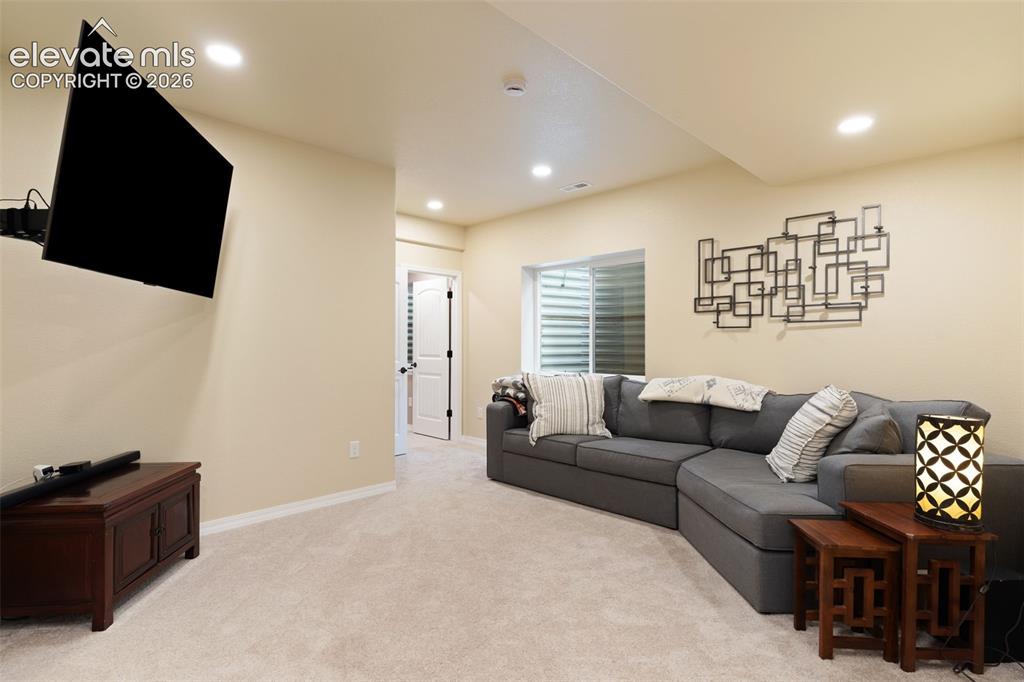 Image 25 of 36: Basement family room
