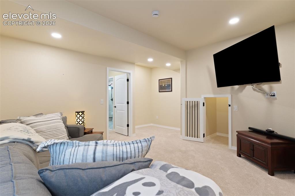 Image 26 of 36: Basement family room