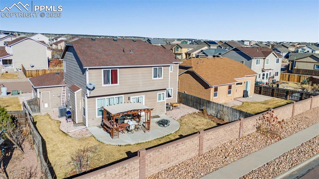 Image 48 of 49: Ariel of back yard