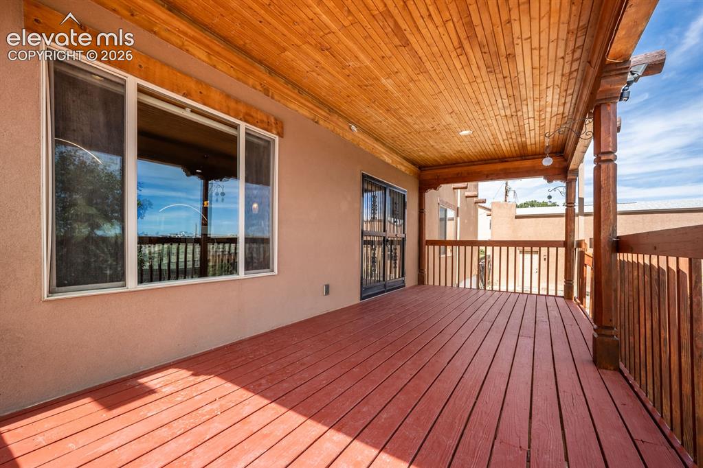 Image 38 of 50: Deck is east facing and is a private sanctuary perfect for morning yoga, co