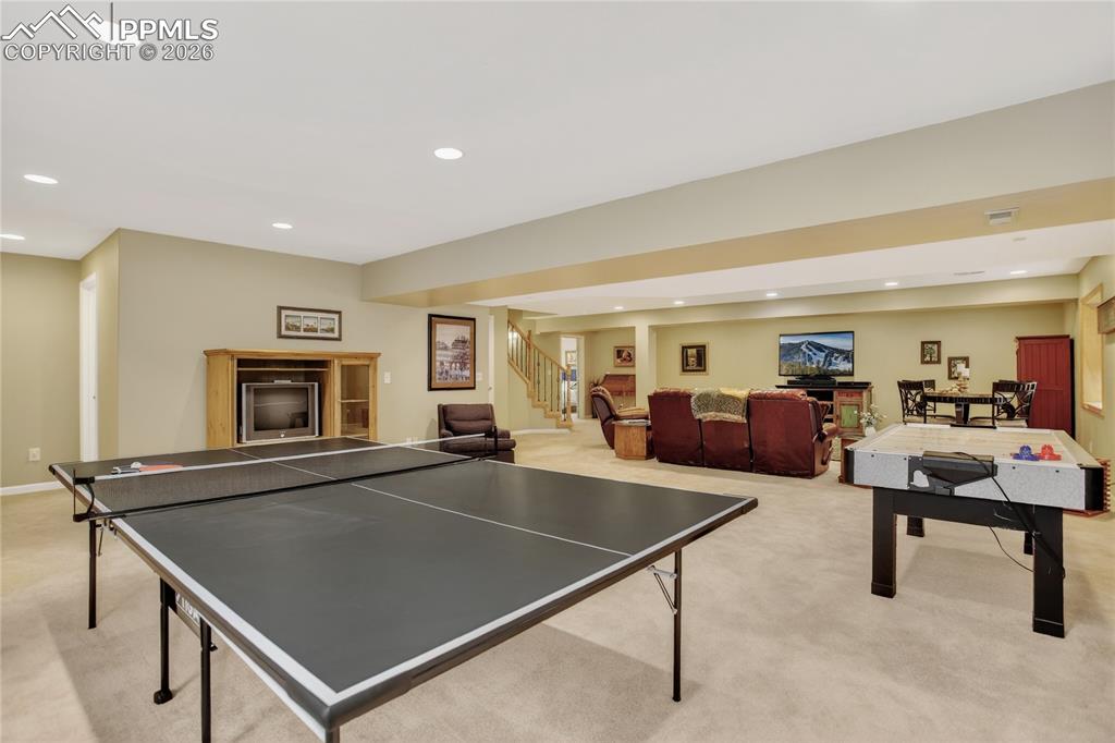 Image 42 of 46: Spacious basement allows room for any kind of social event.