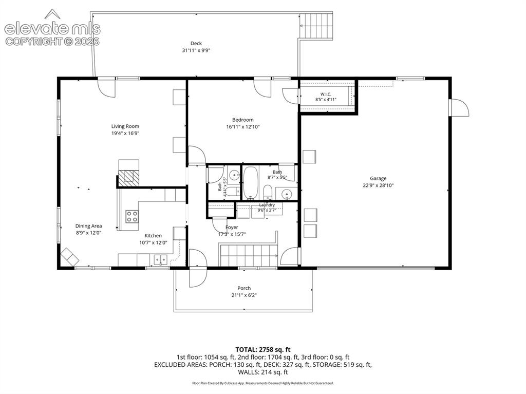 Image 37 of 39: Main level floorplan
