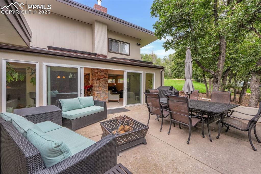 Image 2 of 43: Walk out patio from living area