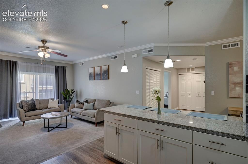 Image 9 of 40: Open Kitchen/ Living