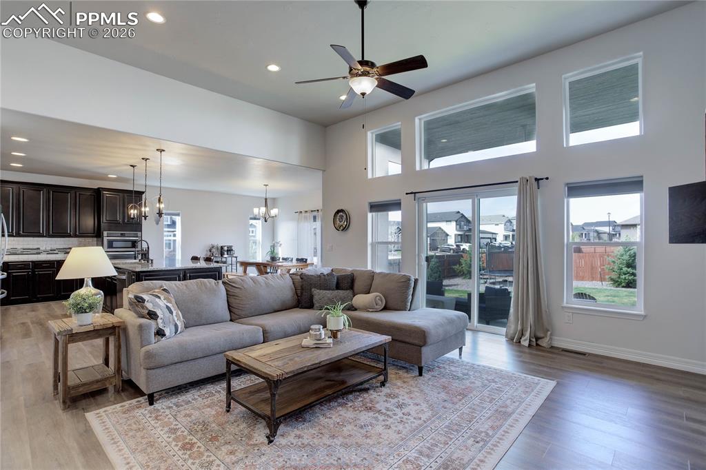 Image 4 of 38: Living room w/ natural lighting - main level