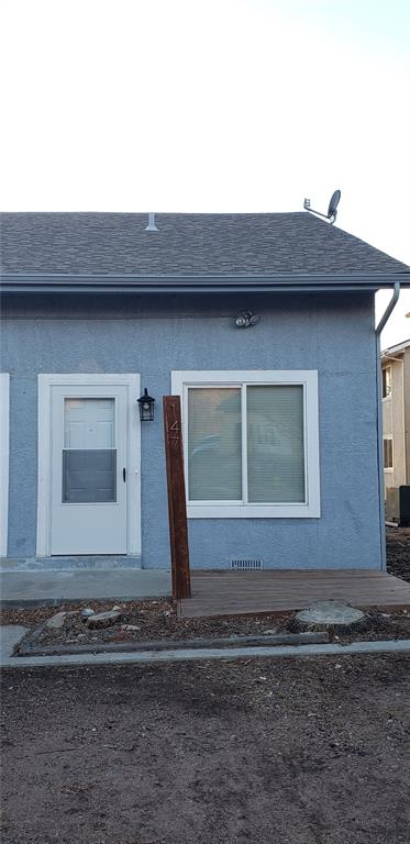 Caption: Front of Structure