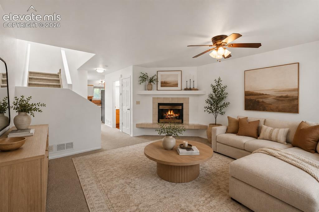 Image 3 of 43: Virtual Staged living room