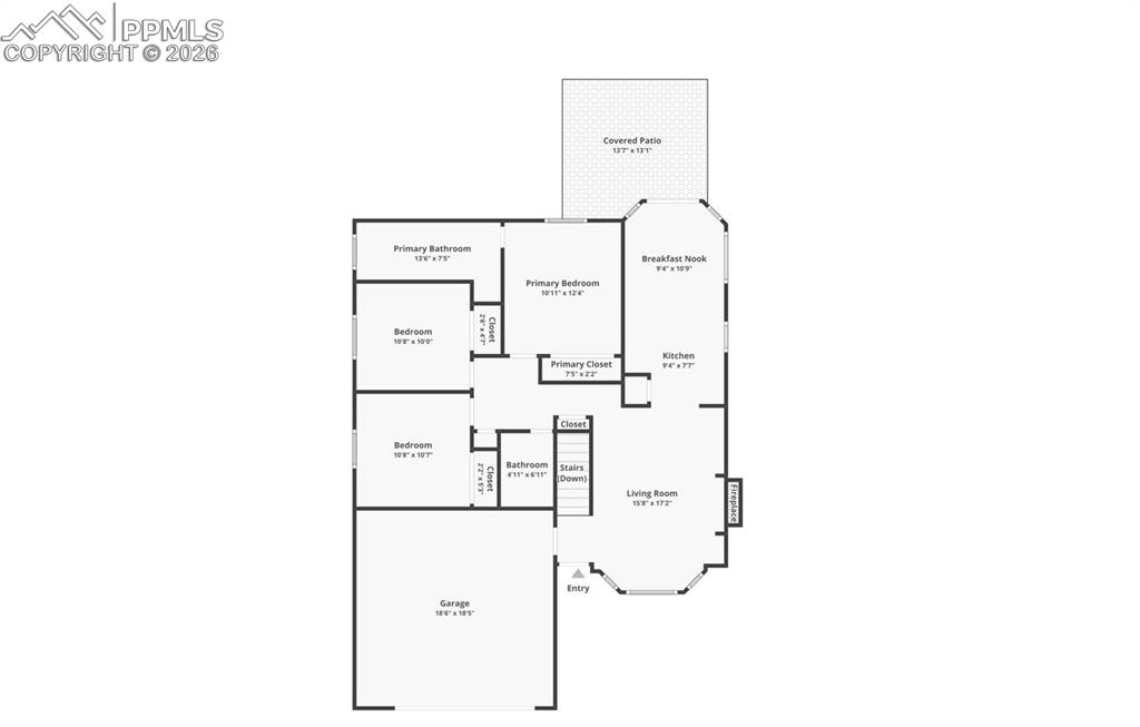 Image 16 of 31: Main Level Floor Plan