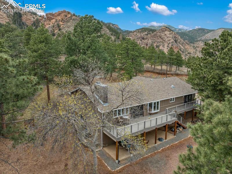 Image 1 of 47: Stunning home nestled in the foothills, with views of the SHRINE!