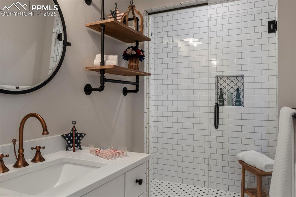 Image 7 of 50: Completely updated main level 3/4 bath