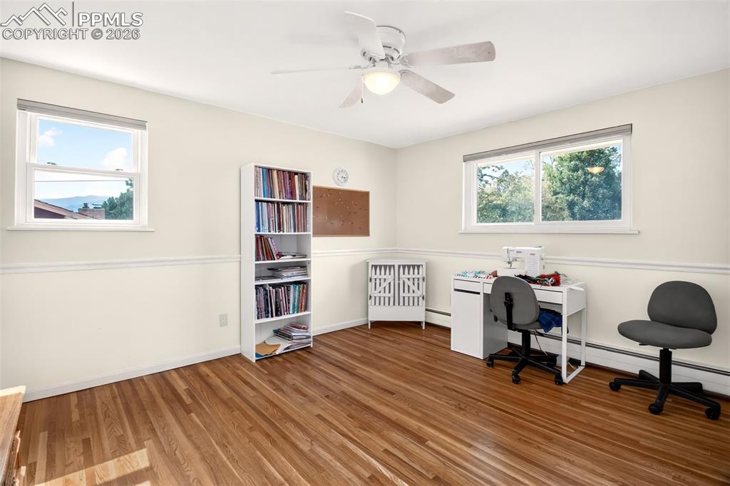 Image 17 of 39: Guest Bedroom #2, Ceiling Fan
