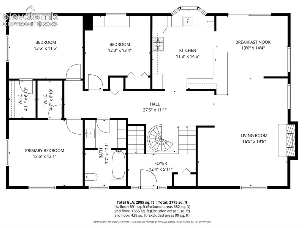 Image 20 of 50: Main level floor plan