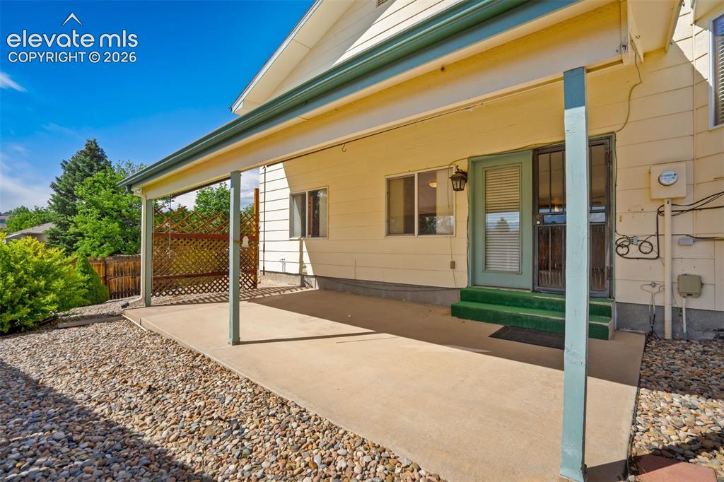 Image 44 of 50: Large covered patio