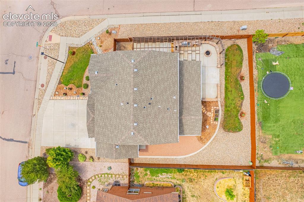 Image 45 of 49: Aerial view showcasing the property