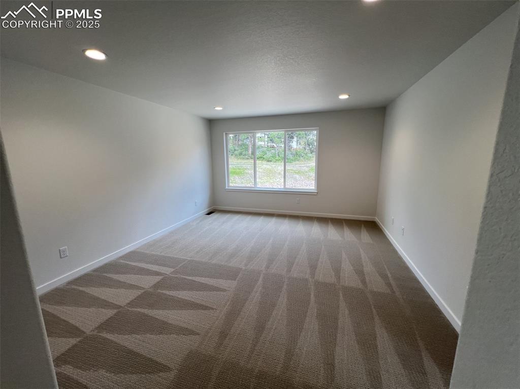 Image 8 of 17: Primary Bedroom featuring recessed lighting and carpet