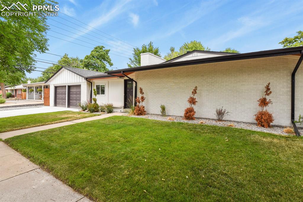 Image 45 of 48: Front side of home showing 2nd entrance