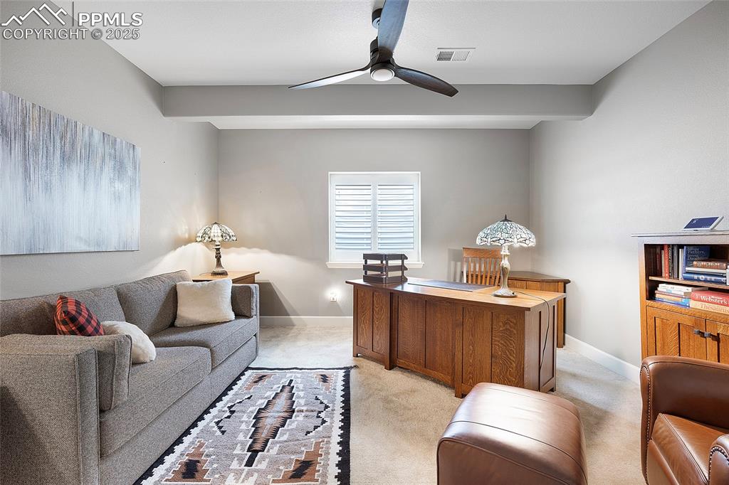 Image 34 of 48: Office or 4th bedroom, basement.