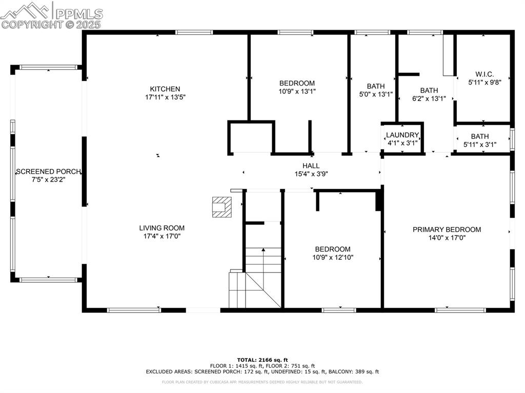 Image 49 of 50: Layout of first floor of home