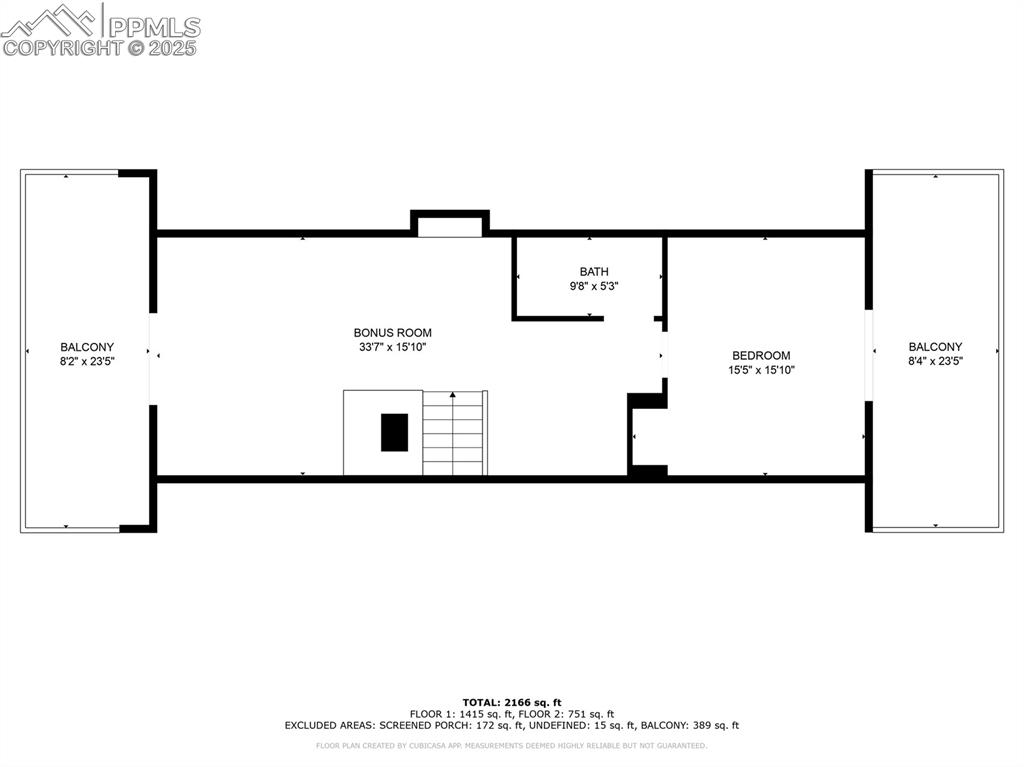 Image 50 of 50: Layout of second floor of home