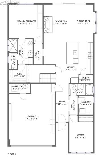 Image 33 of 35: Main level floor plan