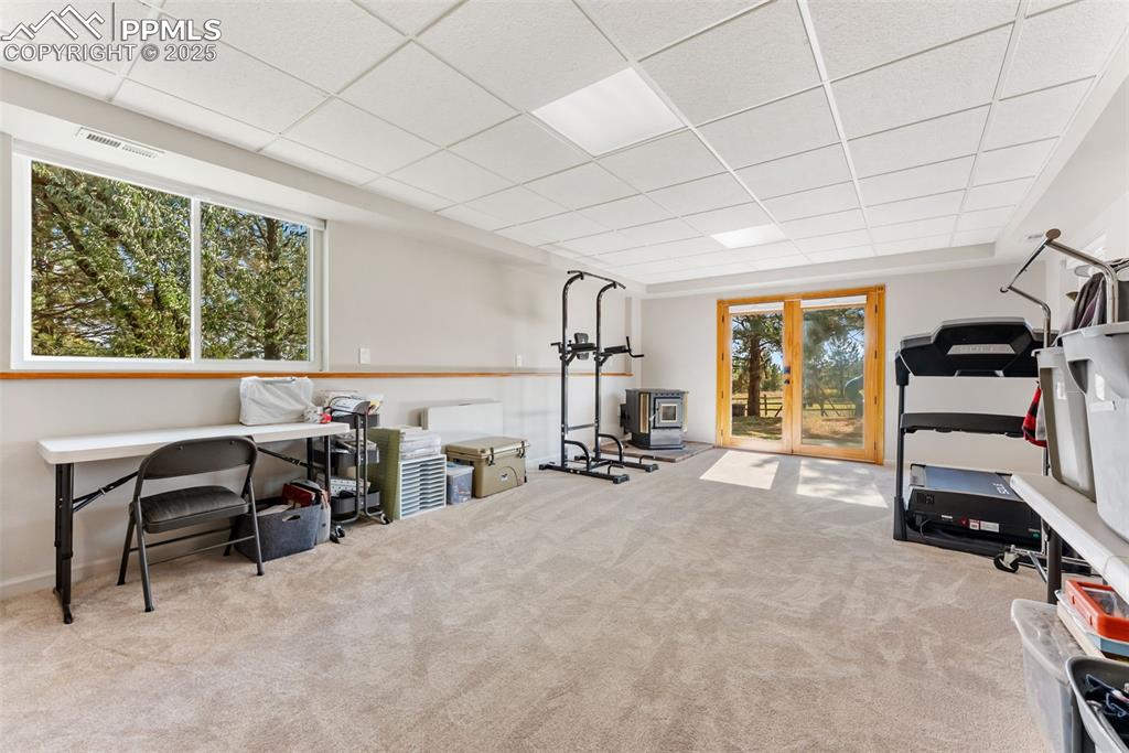 Image 33 of 50: Additional Downstairs bedroom and walk out.